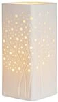 GILDE Design Lampe - Tischlampe aus Porzellan - Deko Wohnzimmer - H&ouml;he 27 cm