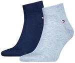 Tommy Hilfiger Herren Quarter Sock, Light Blue Melange, 39-42 EU