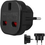 Maclean MCE72 UK 3-Pin to Europ&auml;isch (Schuko) 2-Pin, Adapter, Reiseadapter, Reise,