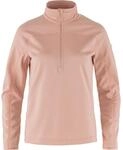 Fj&auml;llr&auml;ven Damen Abisko Lite Fleece Half Zip Sweatshirt, Chalk Rose, M