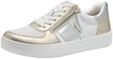 Tamaris Comfort Damen Sneaker flach mit Rei&szlig;verschluss Freizeit, Mehrfarbig
