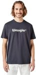 Wrangler - T Shirt Herren - Regular Fit - Logo Tee - Wei&szlig;