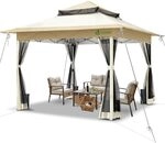 VOUNOT&reg; Pavillon Faltbar 3.6x3.6m, UV Schutz 50+ & Wasserdicht & Stabil, Pop Up