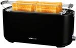 Clatronic&reg; 4 Scheiben-Toaster | mit Br&ouml;tchenaufsatz | Langschlitztoaster mit