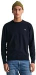Gant Herren Classic Cotton C-Neck Pullover, Evening Blue, 5XL