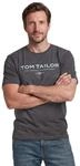 Tom Tailor Herren T-Shirt aus Baumwolle mit Logo-Print