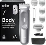 Braun Bodygroomer Series 7, Kabelloser K&ouml;rperrasierer Herren, BG7555, Grau - Trimmer