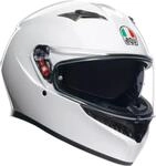AGV K3 Solid Mono White Motorrad Helm Wei&szlig; Glanz, M