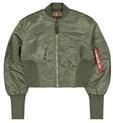 Alpha Industries Damenaisted MA-1 Bomberjacke, Sage-Green, XS