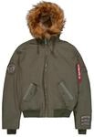 Alpha Industries Herren Arctic Guardians Bomberjacke, Dark Olive, S