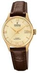 Festina Swiss Made Damenuhr Analog aus Leder Braun | Quarzwerk, Saphirglas,