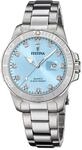 Festina Damenuhr Analog aus Edelstahl 316l Silberfarben