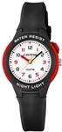 Calypso Kinder Analog Uhr Kautschuk Schwarz - Quarzwerk - Hochfestes Glas -