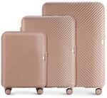 WITTCHEN GL Style Line | Reisekoffer Set 3er Koffer-Set Rollkoffer Trolley