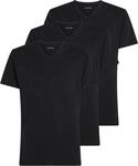 Calvin Klein Herren 3er Pack T-Shirts Kurzarm mit V-Ausschnitt, Schwarz (Black,