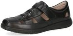 CAPRICE Herren Slipper mit Klettverschluss mit Cut-Out, Schwarz (Black Nappa), 42 EU