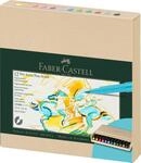 Faber-Castell 167190 - Tuschestifte Pitt Artist Pen Brush, 12er Atelierbox,
