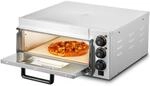 VEVOR kommerzieller Pizzaofen Backofen Einzeldeckschicht 356 mm, elektrischer
