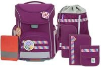 L&Auml;SSIG 7-teiliges Schulranzen Set Kinder/School Set Slim Unique Lilac