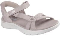 Skechers Damen Go Walk Flex Beleuchtet Freih&auml;ndige Slip-ins Sandals, Taupe, 38 EU