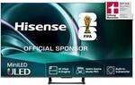 Hisense 55U7Q Fernseher 55 Zoll, 4K Mini LED ULED, Smart TV, Hi-View AI Engine,...