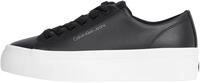 Calvin Klein Damen Vulcanized Sneaker Flatform Low aus Leder