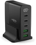 ANSMANN 5-Port USB Ladestation - 140W Netzteil mit Display & Power Delivery |...