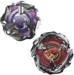 Hasbro Beyblade X Beat Tyranno 4-70Q & Knife Shinobi 4-80HN Dual Pack, Set