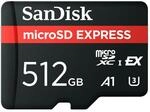 SANDISK microSD Express Speicherkarte 512 GB (5,3K, 4K UHD & RAW-Bildaufnahmen, Lesen