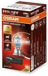 Osram NIGHT BREAKER 220, H11, +220% mehr Helligkeit, Halogen-Scheinwerferlampe,