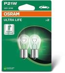 Osram ULTRA LIFE, P21W, Double Blister, (2 lamps)