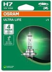 Osram ULTRA LIFE, H7, halogen headlight lamp, Single Blister (1 lamp)