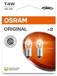 Osram ORIGINAL LINE 12V, T4W, Signal lamp, Metal Base, Double Blister (2 lamps)