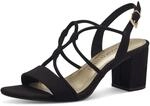 MARCO TOZZI Damen Sandalen mit Absatz Elegant Vegan, Schwarz (Black), 36 EU