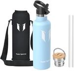Super Sparrow Trinkflasche Edelstahl - 1000ml - Auslaufsicher Thermoskanne, BPA-Frei