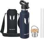 Super Sparrow Trinkflasche Edelstahl - 620ml - Auslaufsicher Thermoskanne, BPA-Frei
