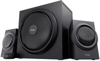 Trust Yuri 2.1 PC Lautsprecher mit Subwoofer, 120W Spitzenleistung, Subwoofer aus