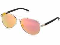 Mstrds Unisex Sunglasses Mumbo Mirror Sonnenbrille, Silber (Silver/red 4471),...