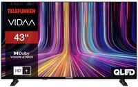 TELEFUNKEN QLED Fernseher 43 Zoll Smart TV VIDAA QU43VP750S 4K Fernseher UHD, HDR TV