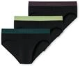 Schiesser Herren 3 Pack Slips Bio Baumwolle Multipack - 95/5 Organic, Sortiert