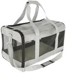 Kerbl Pet Tragetasche Casual, Hundetasche, Transporttasche, grau, 41x28x29cm,