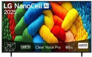 LG 75NANO80A6B TV 75 Zoll (190 cm) 4K NanoCell AI TV (&alpha;7 Gen8 4K AI Prozessor,...