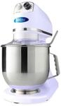 Planetenmixer 7 l bis 2 kg Teig lila &ndash; Edelstahl-R&uuml;hrsch&uuml;ssel &ndash; 11