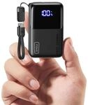 INIU Power Bank, Ultra Mini 45W Schnellladen 10000mAh Powerbank mit Angebrachtem USB