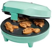 Bestron Waffeleisen f&uuml;r Mini-Dino-Cookie's, Mini-Cookie-Maker in