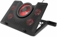Laptop K&uuml;hler 17,3 Zoll, 5 L&uuml;fter, 44,1 CFM, USB, Cooling Pad, Schwarz |...