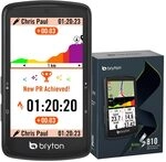 Bryton Rider S810 GPS-Fahrradcomputer mit 3,5" Farb-Touchscreen mit 2.5D-Glas, 50