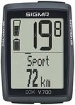 SIGMA EOX View 700 | E-Bike Fahrradcomputer inkl. Over CLAMP Butler | wasserfester