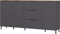 Germania Sideboard 1476-549 GW-California, in Graphit/Navarra-Eiche-Nb., mit DREI