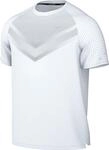 Nike Herren Dri-Fit ADV Stride Ss T-Shirt, White/Reflective Silv, XXL